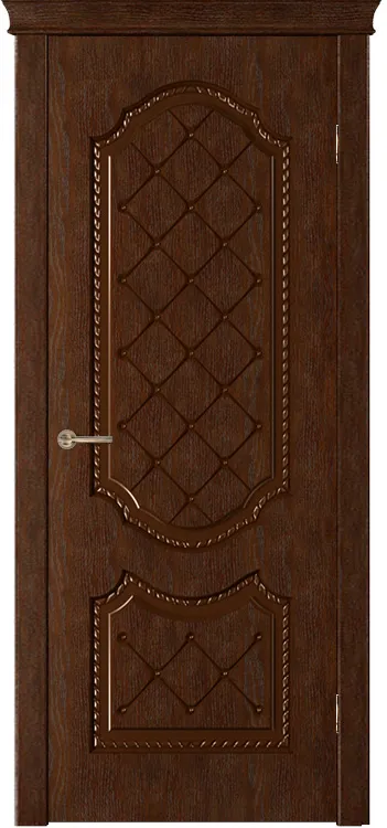Фото Межкомнатная дверь Легенда Флер Тон каштан глухое ост